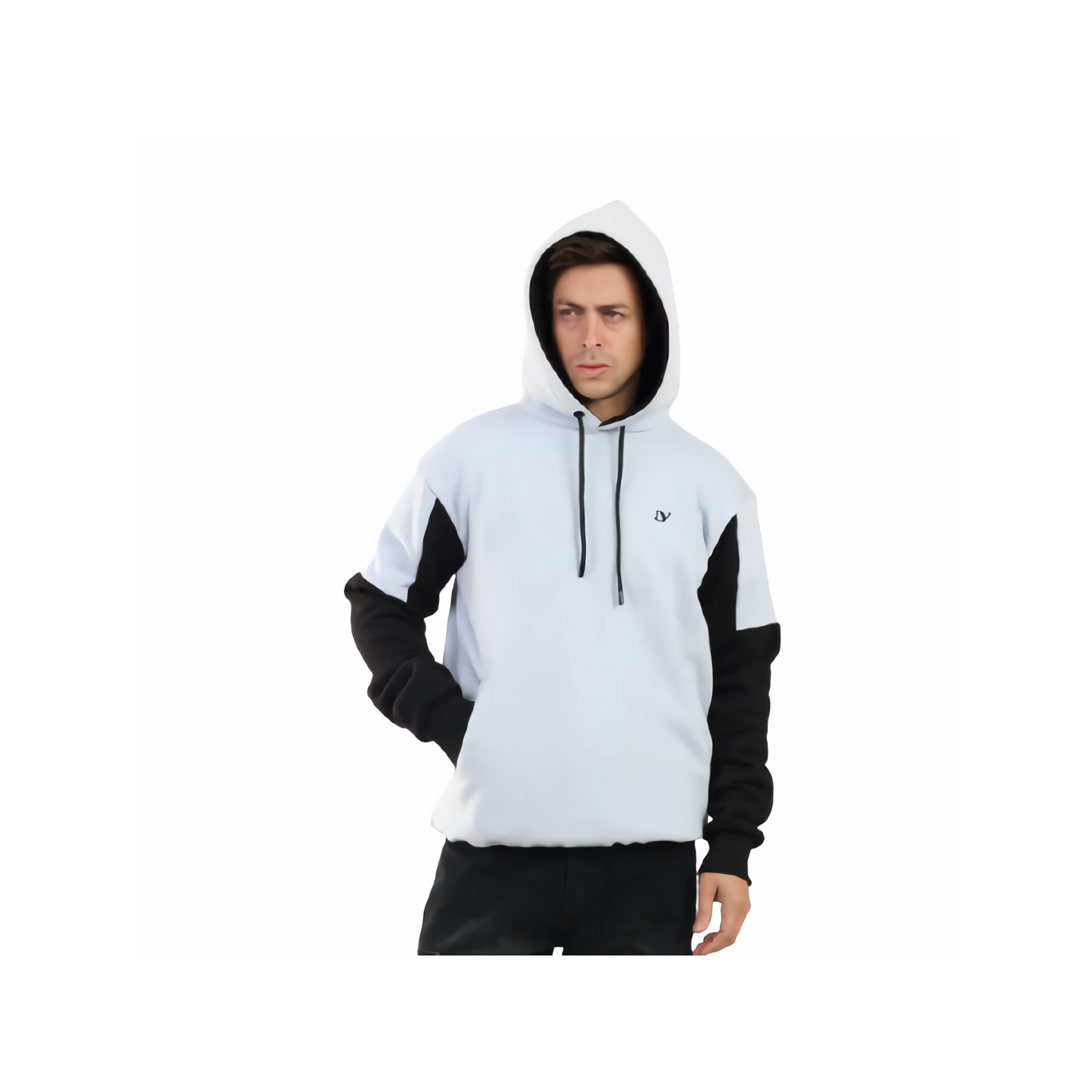 DA VA Unisex 2-Color Cotton Hoodie Sweatshirt – Soft Casual Pullover, Long Sleeve Classic Fit, Lightweight Everyday Hoodie