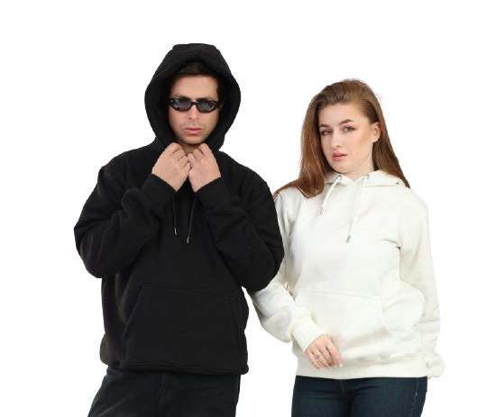 DA VA Unisex 100% Cotton Hoodie Sweatshirt – Soft Casual Pullover, Long Sleeve Classic Fit, Lightweight Everyday Hoodie