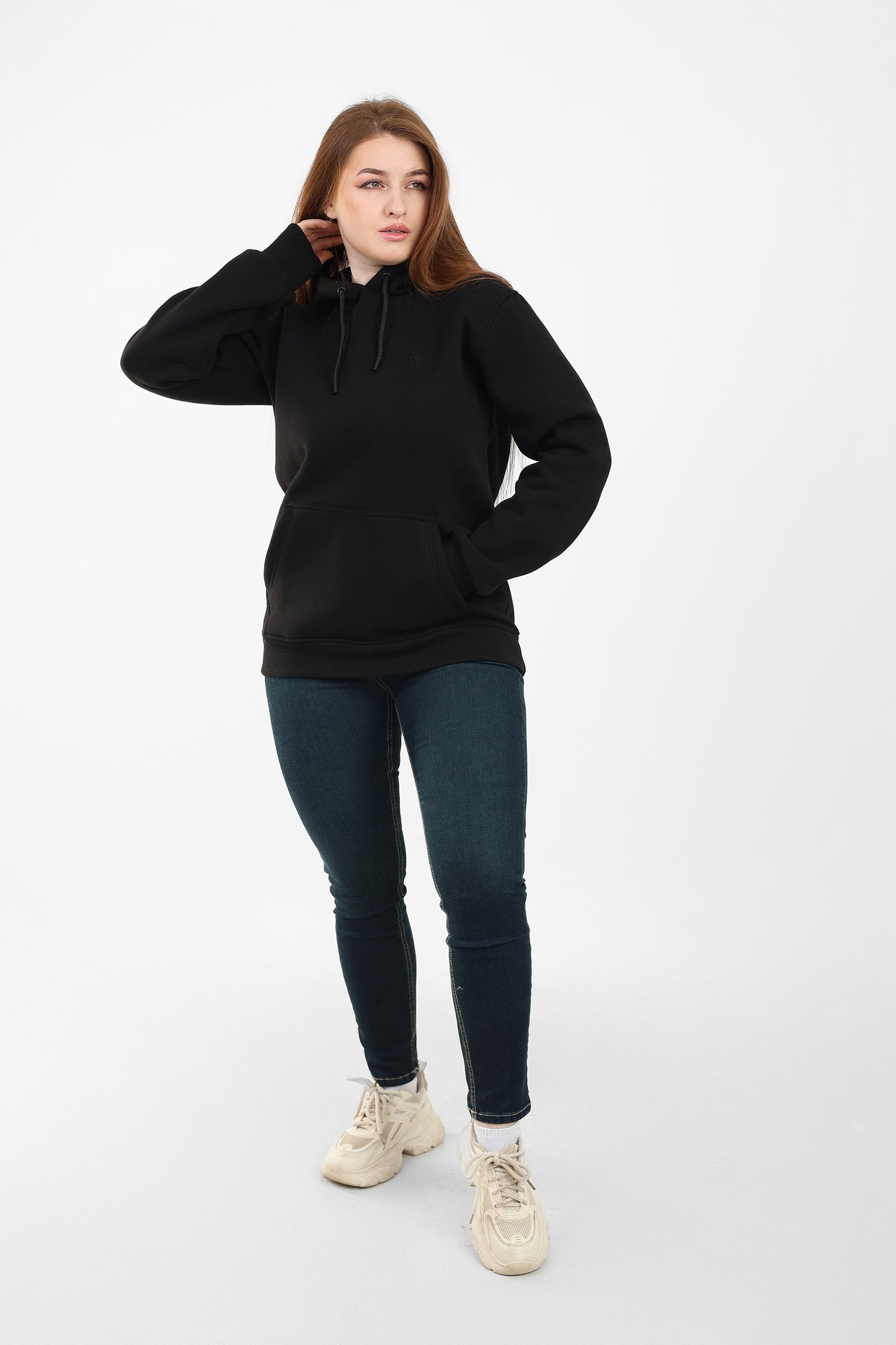 DA VA Unisex 100% Cotton Hoodie Sweatshirt – Soft Casual Pullover, Long Sleeve Classic Fit, Lightweight Everyday Hoodie