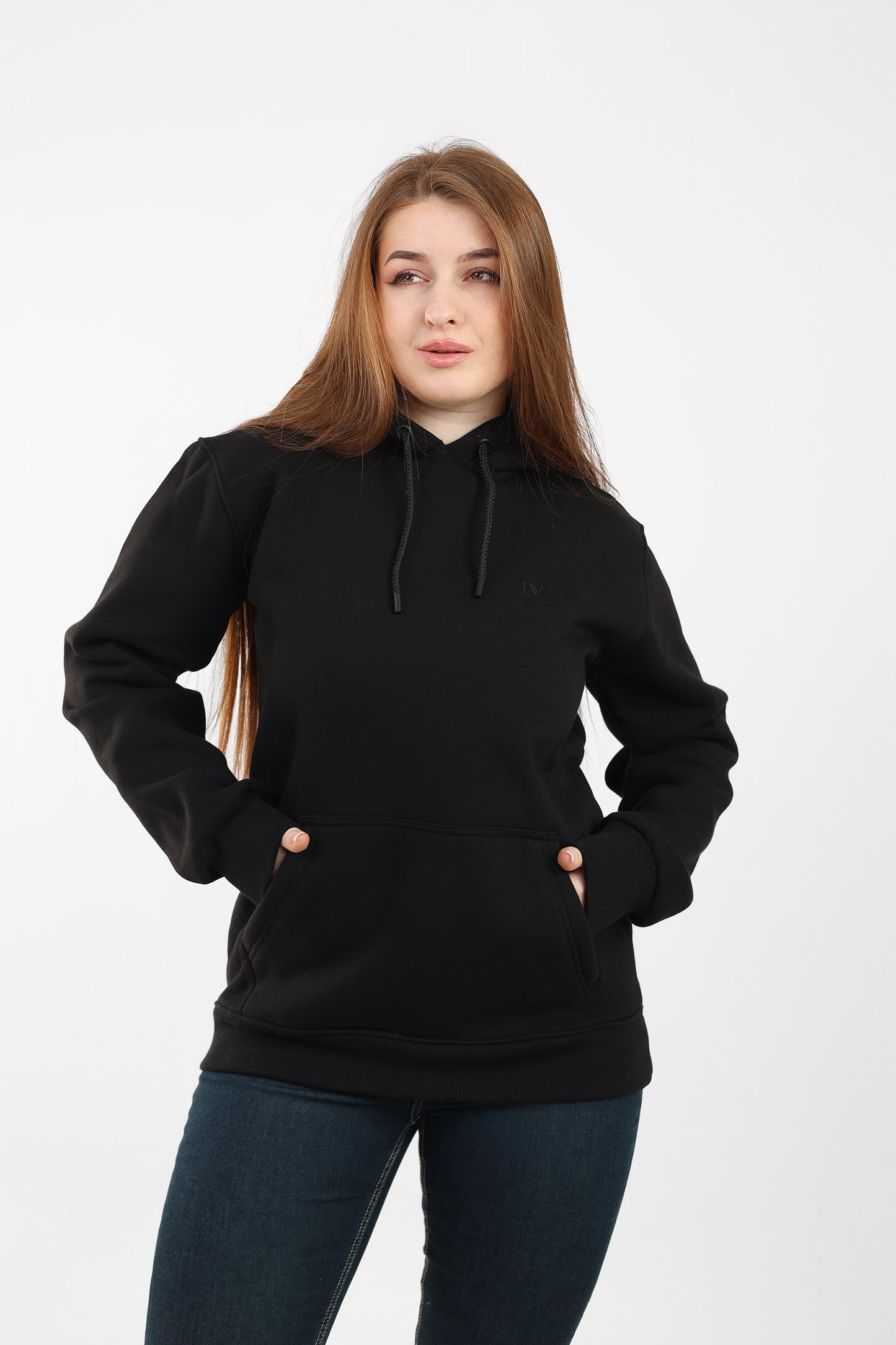 DA VA Unisex 100% Cotton Hoodie Sweatshirt – Soft Casual Pullover, Long Sleeve Classic Fit, Lightweight Everyday Hoodie