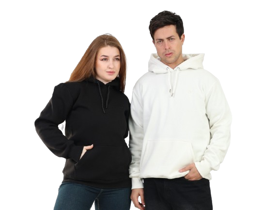DA VA Unisex 100% Cotton Hoodie Sweatshirt – Soft Casual Pullover, Long Sleeve Classic Fit, Lightweight Everyday Hoodie