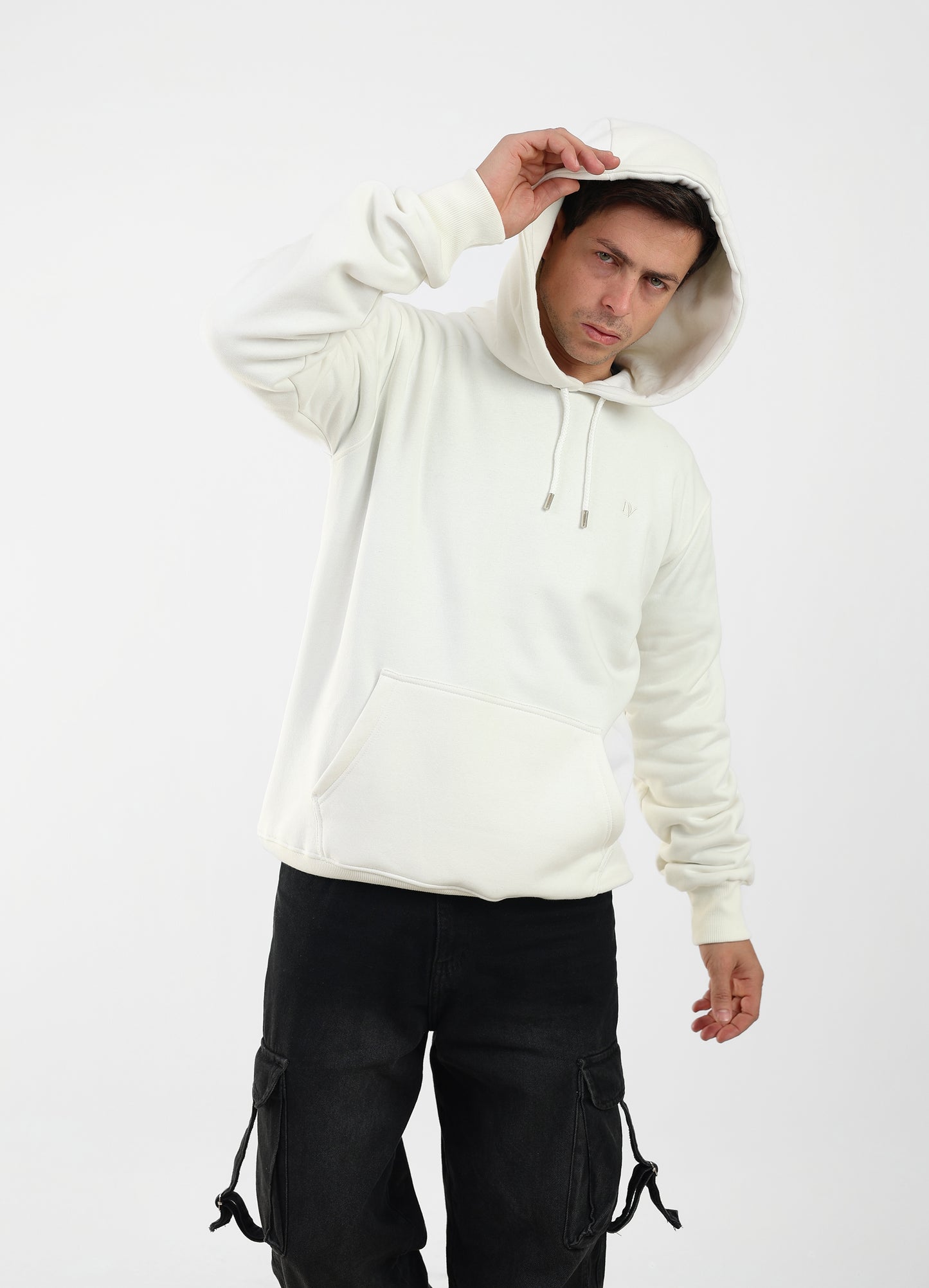 DA VA Unisex 100% Cotton Hoodie Sweatshirt – Soft Casual Pullover, Long Sleeve Classic Fit, Lightweight Everyday Hoodie