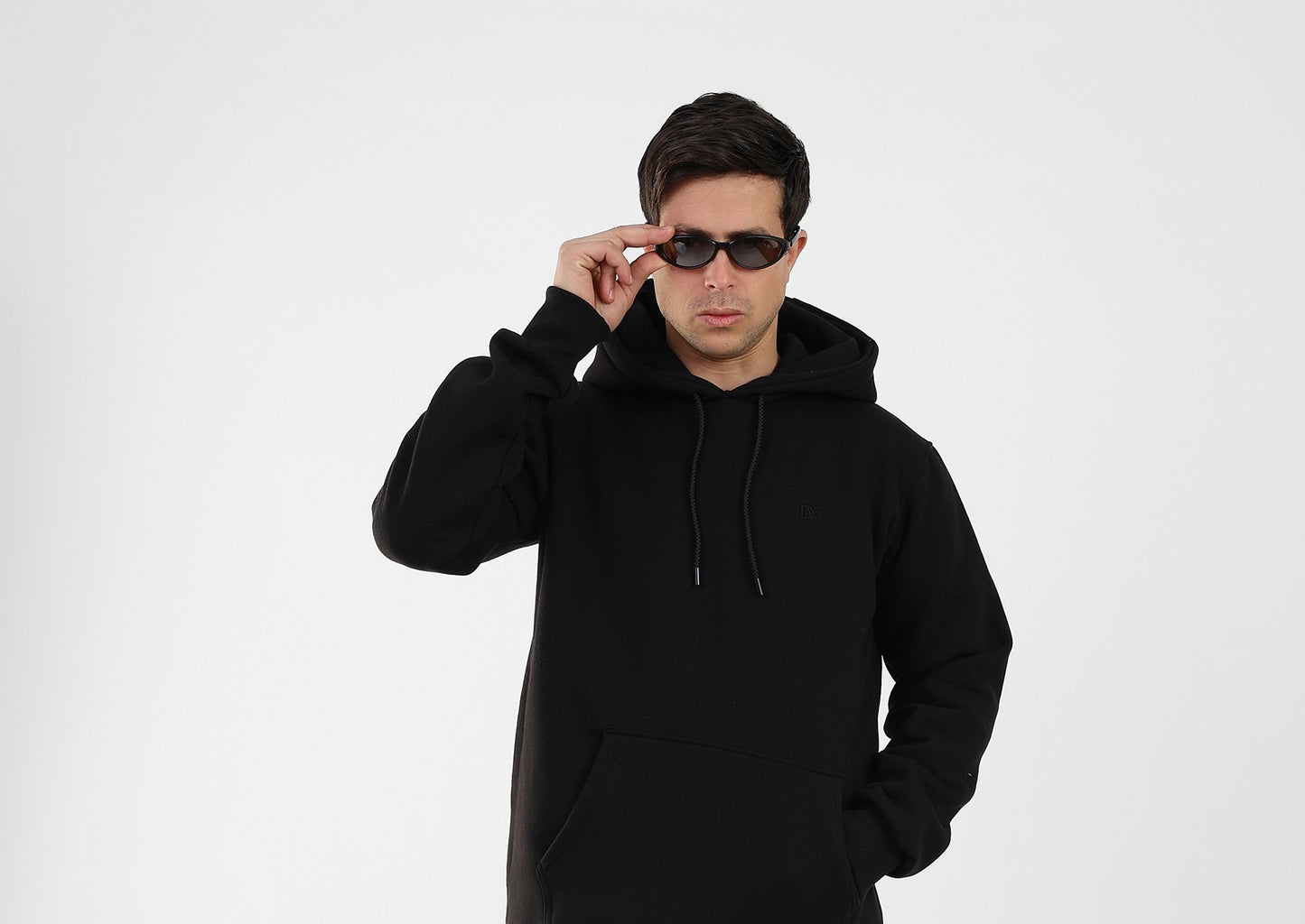 DA VA Unisex 100% Cotton Hoodie Sweatshirt – Soft Casual Pullover, Long Sleeve Classic Fit, Lightweight Everyday Hoodie
