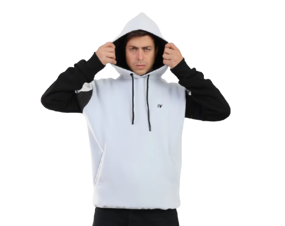 DA VA Unisex 2-Color Cotton Hoodie Sweatshirt – Soft Casual Pullover, Long Sleeve Classic Fit, Lightweight Everyday Hoodie